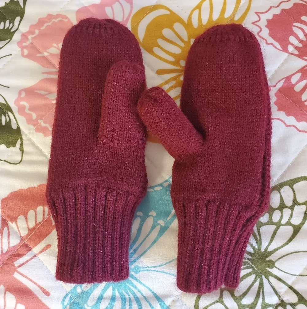 H&M Girls Knit Gloves 4-6y